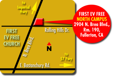 Christian men's group Influencers-Fullerton map